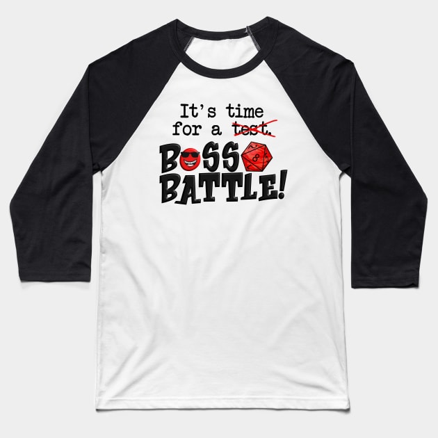 Boss Battle Time! Baseball T-Shirt by ClothesContact